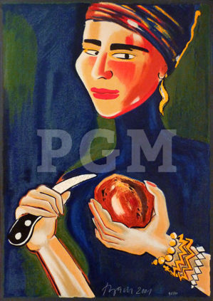 Elvira Bach Herz Poster Galerie Munchen