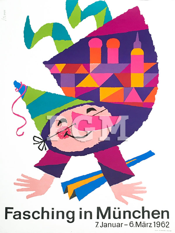 Fasching in München Fahrrad | Poster Galerie München